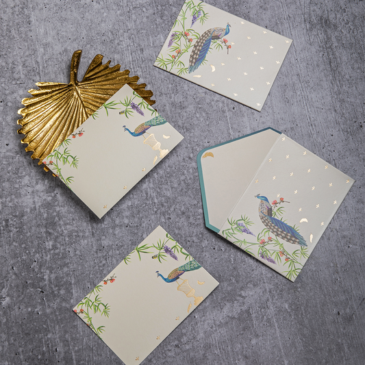 PEACOCK PANACHE - Notecards