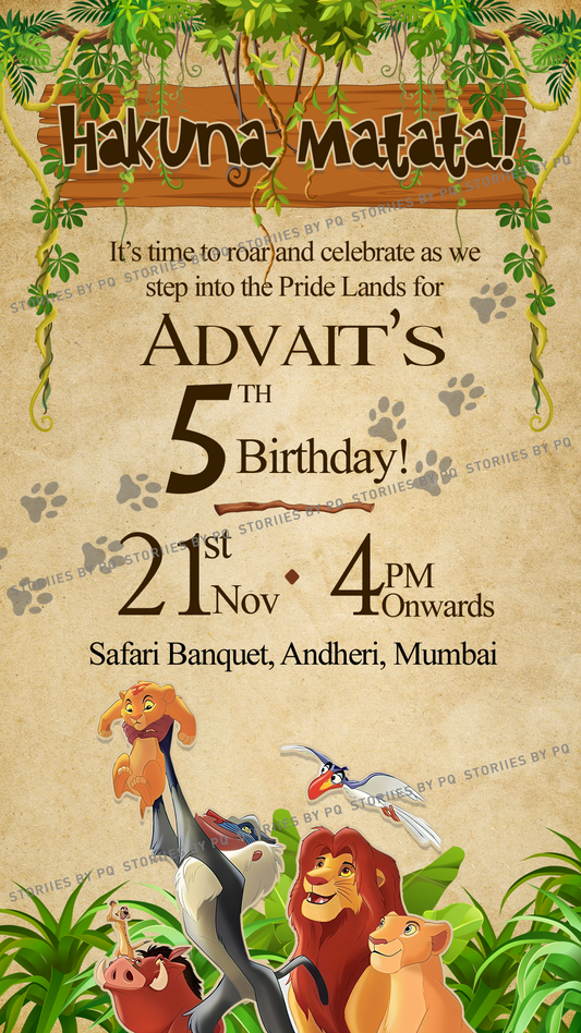 Little King - Kids Birthday Invite