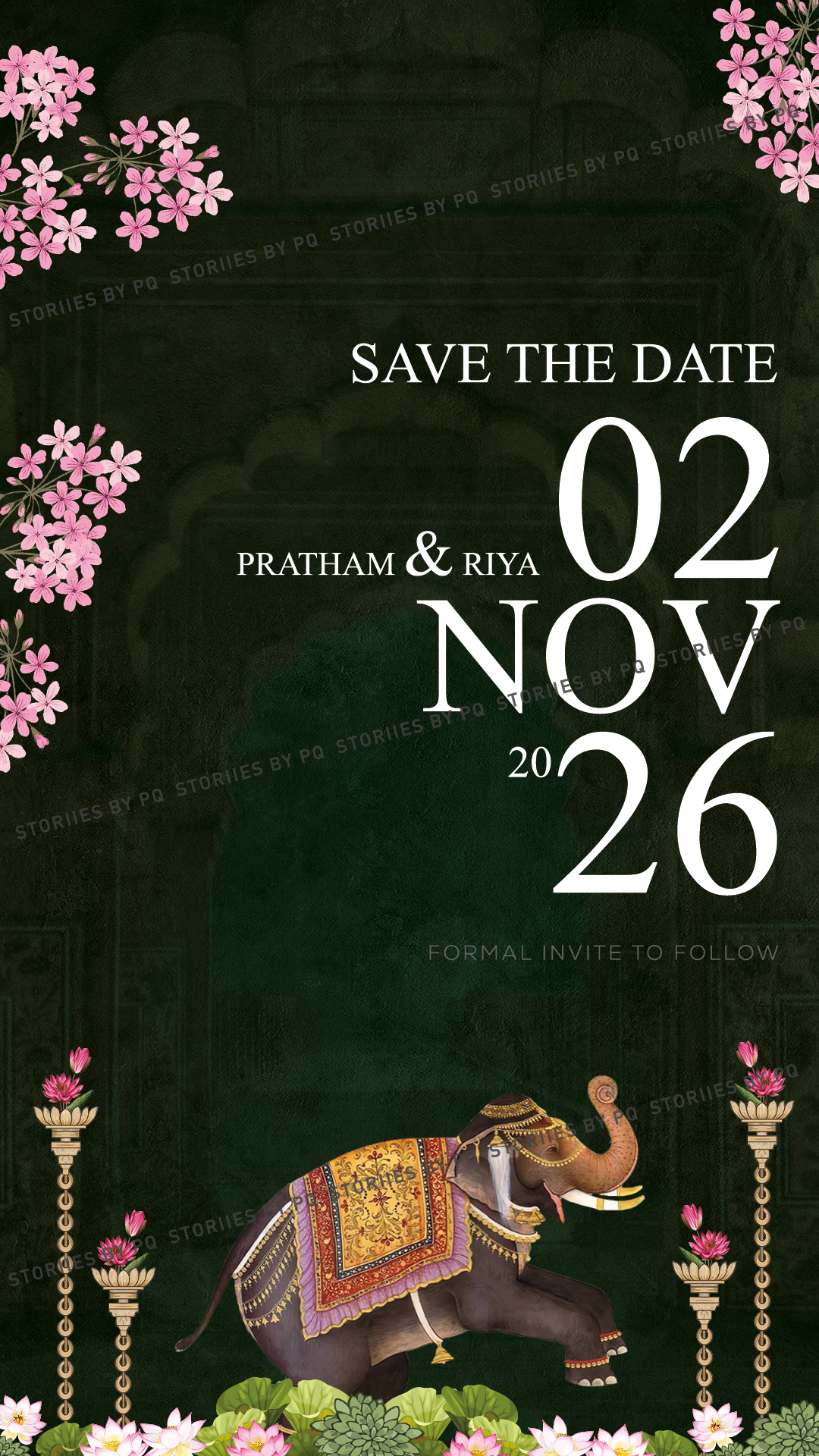 Grand Majesty - Luxury Royal Heritage Wedding Save the Date