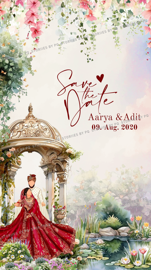 Secret Garden – Luxury Enchanted Floral Wedding Save the Date