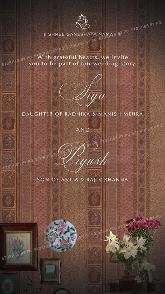 The Signature Wall – Luxury Wedding Invitation
