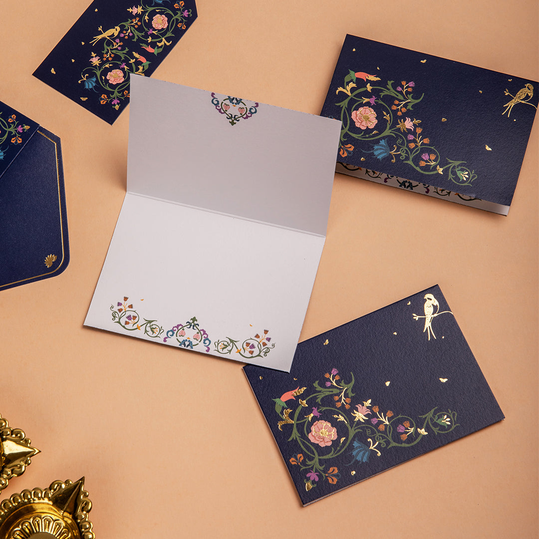 BLOOMING BLUES - Fold Cards