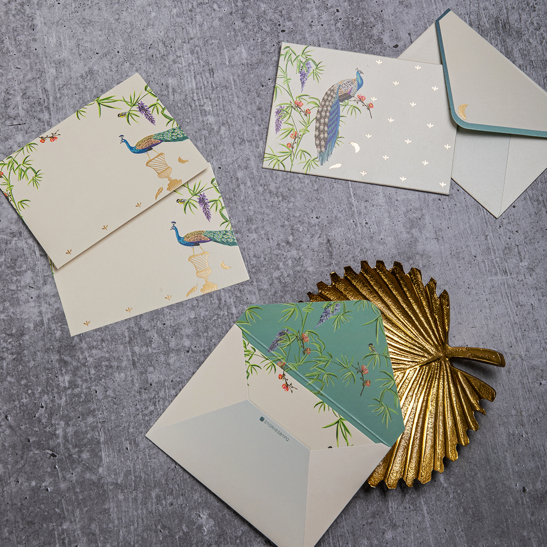 PEACOCK PANACHE - Notecards